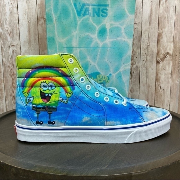 Vans x SpongeBob Sk8-Hi Imaginaaation High Top Sneakers Size 11.5 Men - Picture 3 of 11